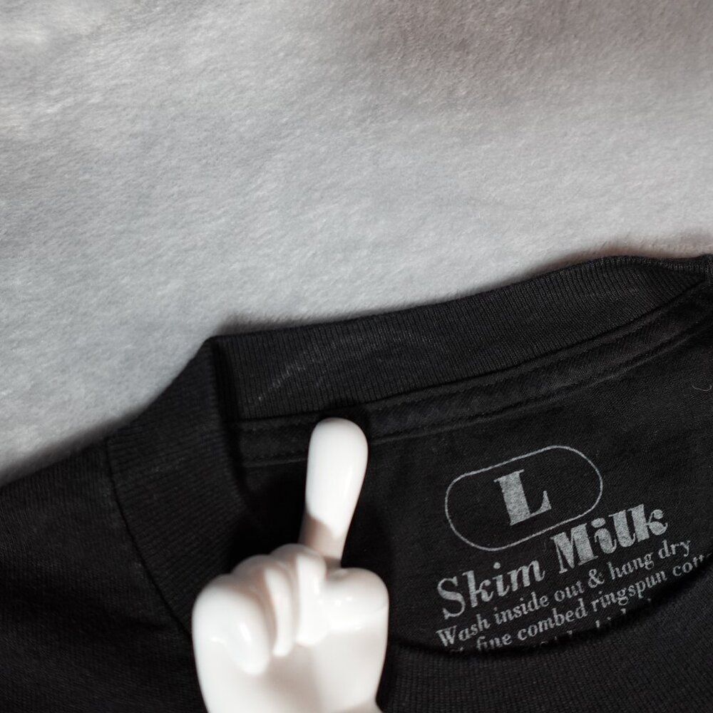 Skim Milk Property Of Any Name T Shirt Mens L Relaxed Fit Made In USA NEW - Picture 4 of 8